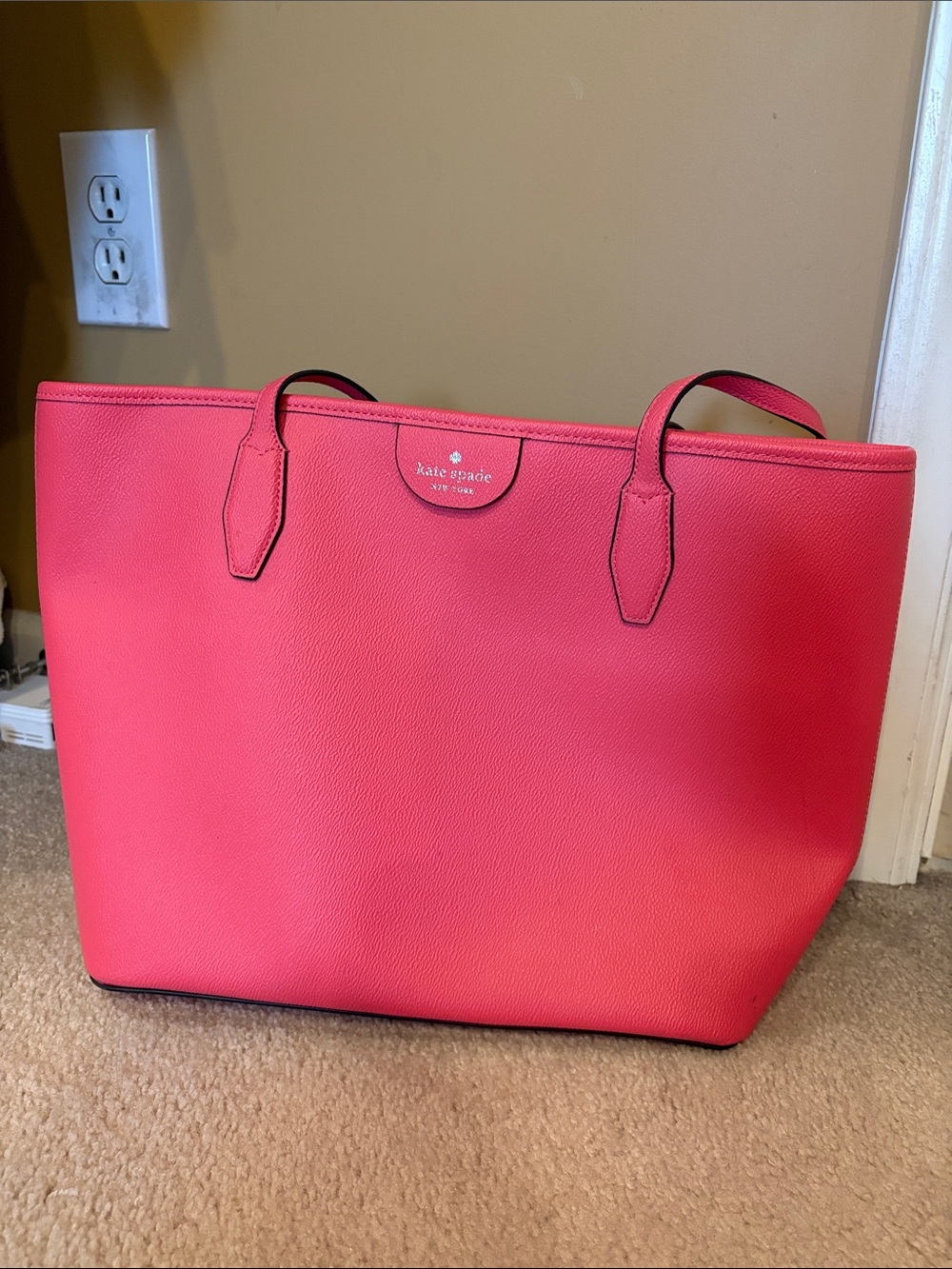 kate spade Pink Pebbled Leather Tote